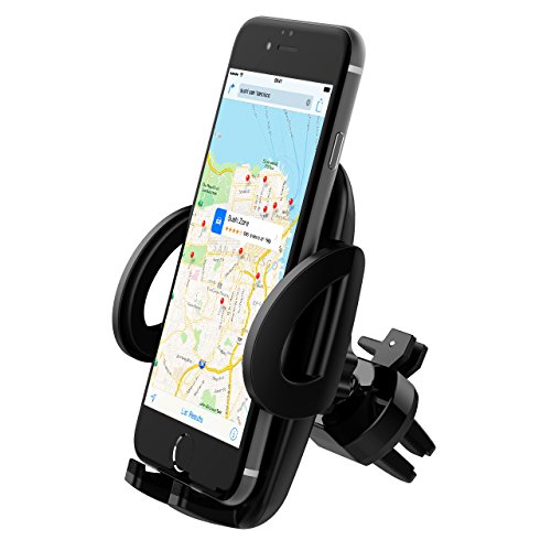 Car Phone Mount, Vent Cell Phone Holder, 3-Level Adjustable Car Mount, Upgrade Air Vent Phone Holder Clamp Arm, Mobile Phone Mount Compatible iPhone 11 Pro MAX/XS MAX/XR/XS/X/8/7/6 Plus etc