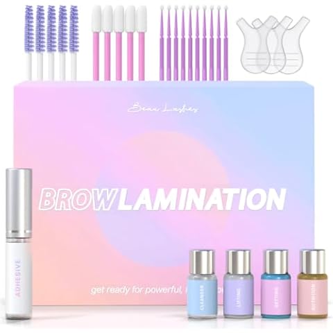 Brow Lamination Kit by Beau | Professional Eyebrow Lamination Kit with Keratin Conditioning | Instant DIY Eye Brow Lift Kit for Fuller, Thicker, Beautiful Brows | Easy to Use & Long Lasting Results Cover