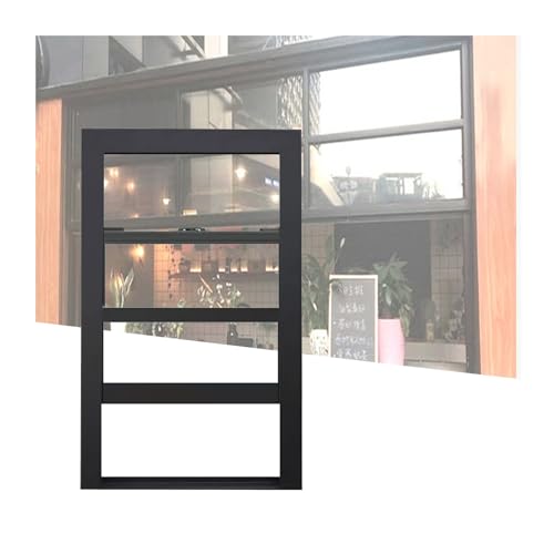 LVLDAWA Ventana De Garaje, Aleación De Aluminio Ventanas Correderas Pequeñas De Elevación Vertical. Soporte para Ventana De Servicio Asa para Graneros, Garajes(45X60CM)