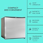 Koolatron Refrigerator - Mini Fridge With Freezer For Kitchen, Bedroom, Office, Dorms, Cool Storage For Wine, Beverages, Compact Free Standing, 1.6 Cubic Feet Capacity, White