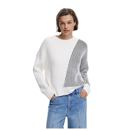 DESIGUAL MAGLIA DONNA BIANCO