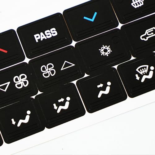 Image of Car Button Repair Decal Sticker for Buick Lacrosse 2005 2006 2007 2008 2009 Button Repair Decal Sticker Premium Vinyl