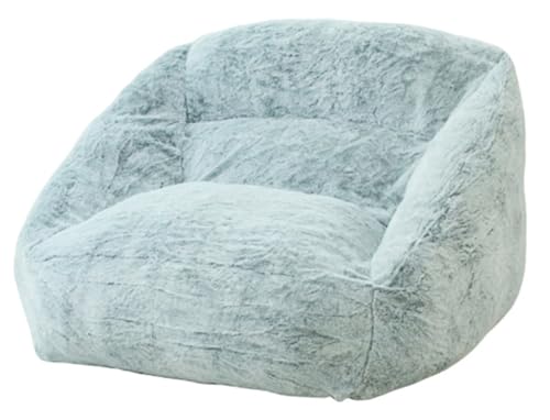 BotYcht Funda para Puf(Sin Relleno), Suave y Esponjosa Funda de Sillón Puff de Imitación de Piel de Conejo Lavable para Adultos y Adolescentes 100x100x70cm
