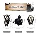 getfay 3 PCS Automotive Air Vent Decorations, Horror Grim Reaper Design Style Automotive Interior Decorations, Air Vent Decoration Diffuser, Universal for Most Cars (Black)