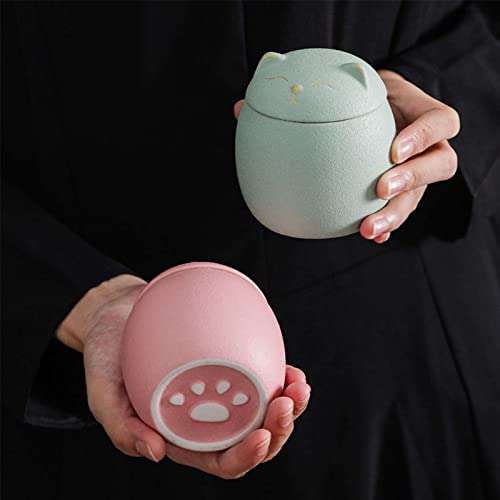 Miniurnas Para Cinzas De Gatos, Urnas De Lembrança Em Forma De Gato De Cerâmica Para Cinzas De Gato,