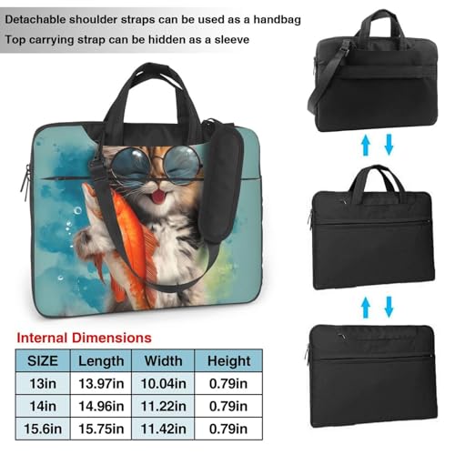Maletín portátil impermeable para laptop 13 pulgadas miniatura 4