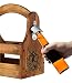 Produktbild Handwerker Six Pack Flaschenträger für 6 Flaschen 0,33l Bier, Holz