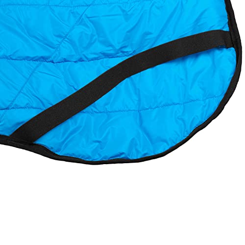 Non-stop dogwear Glacier Jacket 2.0, warme Hundejacke für Winter und kaltes Wetter mit Leinenöffnung und Beinschlaufen, Schwarz/Orange, Größe 50 für mittelgroße Hunde