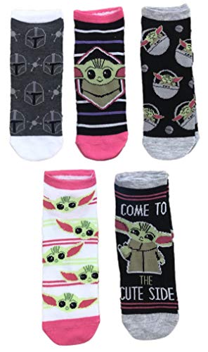 Star Wars Baby Yoda 5 Pack No Show Socks Women's 4-10