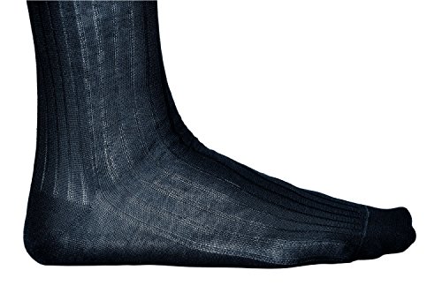 VITSOCKS Elegante 100% Katoen Dunne Ademende Kniekousen Heren (2 PAAR) Luxe Lange Sokken - Afbeelding 3