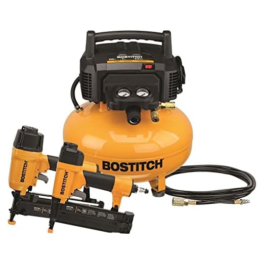 BOSTITCH Air Compressor Combo Kit, 2-Tool (BTFP2KIT) , Yellow