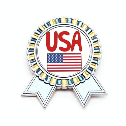 Broche drapeau américain en métal taille M pour accessoiriser vos vestes
