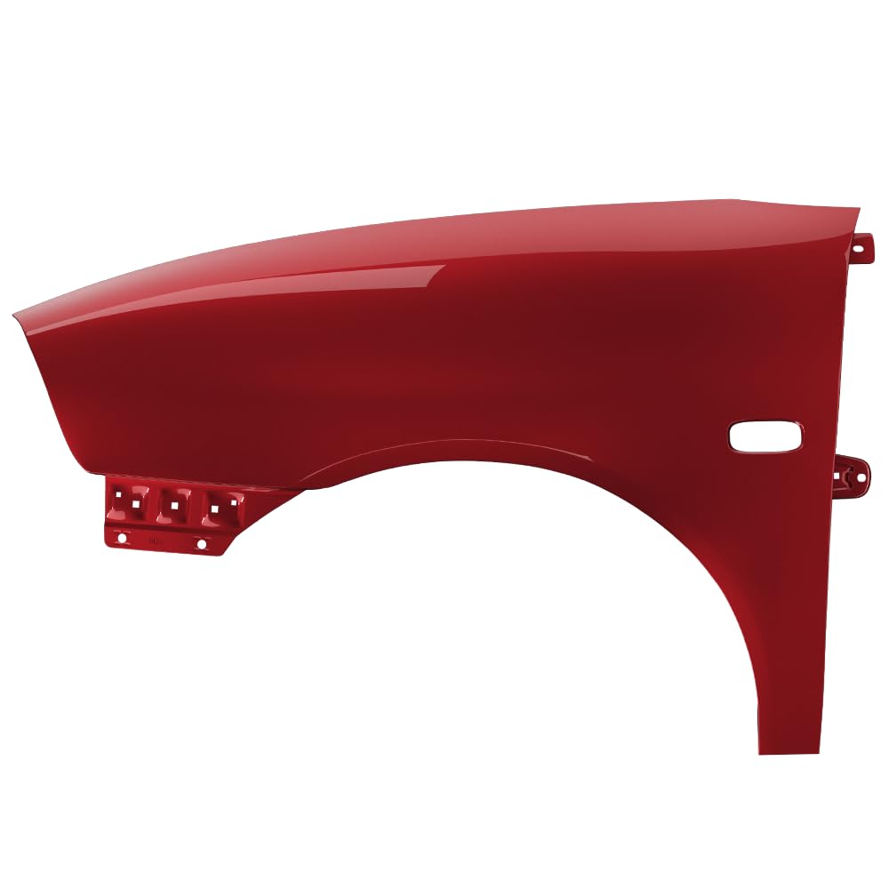 BLU Kotflügel Passend für Seat Ibiza Cordoba (6L - III 3. Generation) LS3X Links Rot | 2002-2008 | Vorderseite Vorne | Lackiert | Einbaufertig