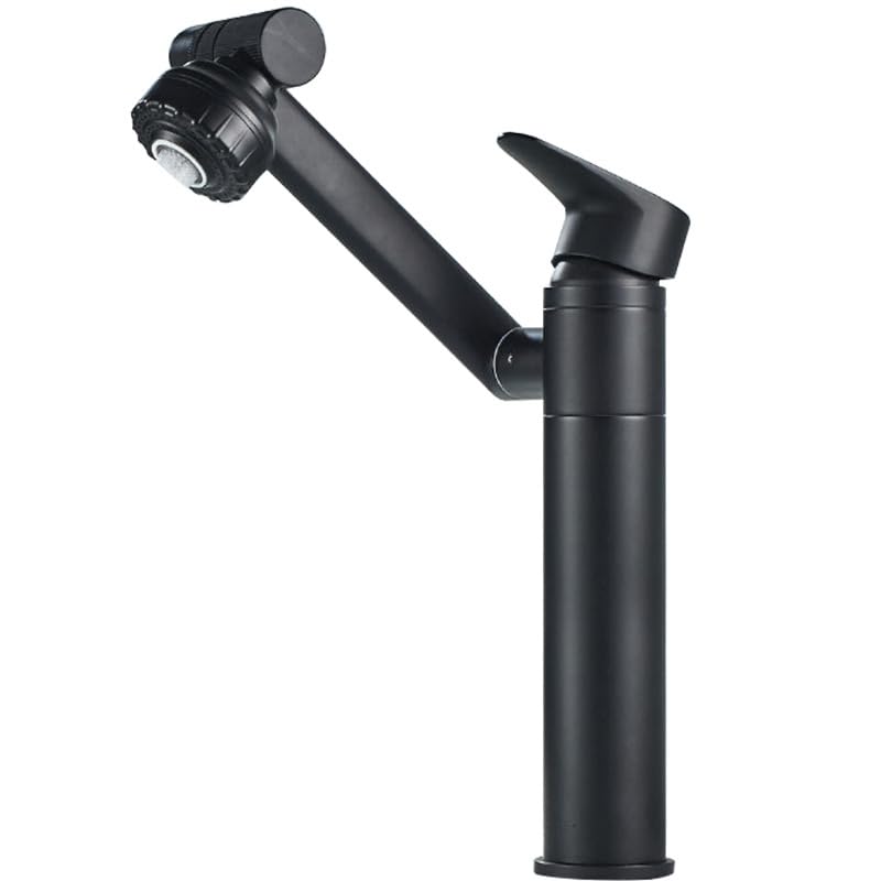 Robinet d'eau chaude froide rotatif QTANZIQI pour lavabo de salle de bain