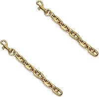 Vista 5 de Ruwado Extensor de correa de metal de 4.85 pulgadas, accesorios de cadena de repuesto para mujeres, niñas, bolsos, bolsos, bolsas de hombro, Negro