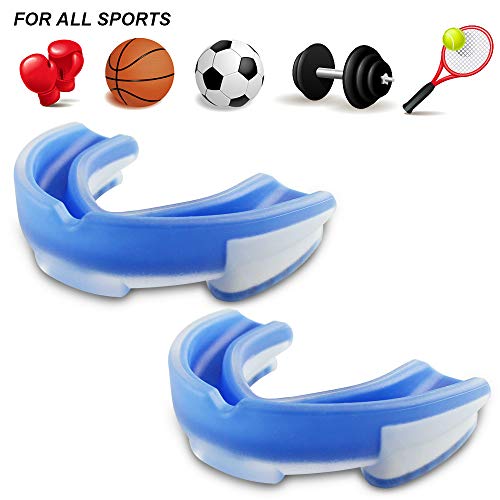 Cooltto Sports Mouth Guard for Adult (Age 11+), 2 Pack Pro-Quality Stylish Protect