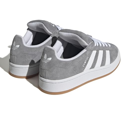 Image of Adidas Campus 00S J 3-Stripes 60S Retro Contrast Trainers (Gray White, US 7)