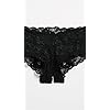 Cosabella-Womens-Never-Say-Never-Naughtie-Open-Gusset-Hotpant-Panty Cosabella Women's Never Say Never Naughtie Low Rise Hotpants, Black, S-M