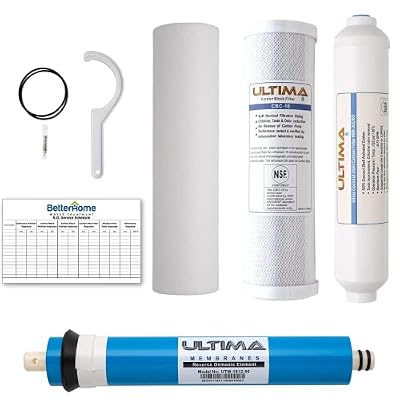 Ultima 4-Stage Water-Filter System with 50 GPD Reverse-Osmosis Membrane and FPT Connect Post Filter