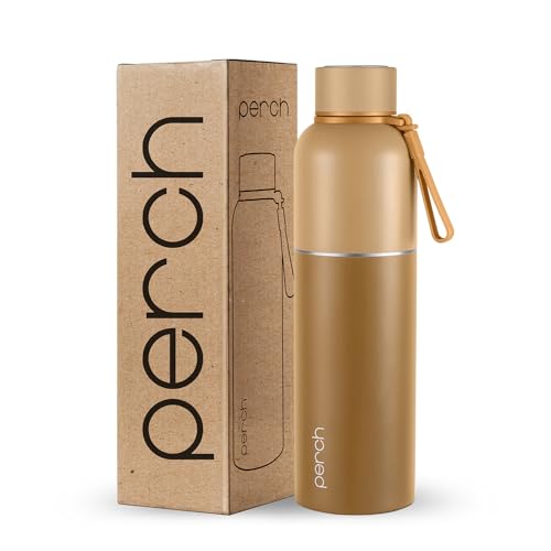 Perch Water Bottle 1 LTR Stainless Steel | Hot and Cold Flask | I...