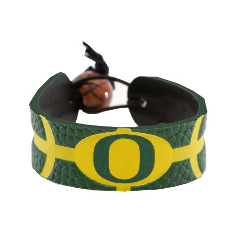 Oregon Ducks Team Color Basketball Bracelet