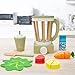 Teamson Kids Frullatore in Legno con Accessori per Cucina Giocattolo Little Chef Frankfurt - Verde - 13 pz TK-W00008