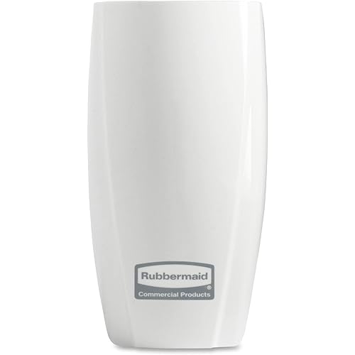 Rubbermaid Commercial Products TCell Automatic Odor-Controlling Air Freshener Dispenser White Easy to Install Battery Free for Restrooms in Restaurants/Hotels/Schools/Airports/Offices