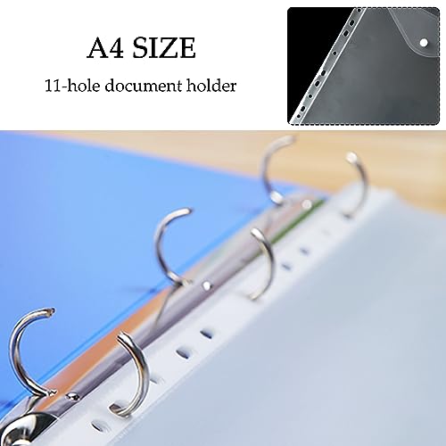 10 Pezzi Cartelline Portadocumenti con 11 Fori A4