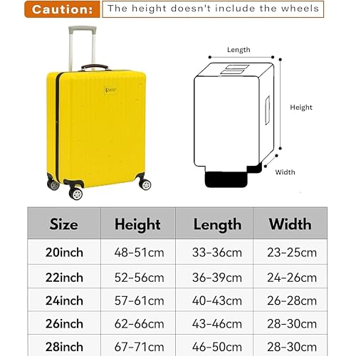 Image of Suitcase Cover 24 Inch Trolley Bag Cover Transparent PVC Suitcase Bag Cover with Zipper Dustproof Waterproof & Cabin Bag Anti-Scratch Luggage Cover for Travel Accessories, (Grey, Pack of 1, 24 Inch)
