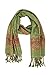 Paskmlna Border Pattern Double Layered Reversible Woven Pashmina Shawl Scarf Wrap Stole (#08)