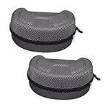 CIYODO 2 Stück Große Harte Motorrad Skibrillen box Stoßfest mit Weichem Innenfutter Robuster...