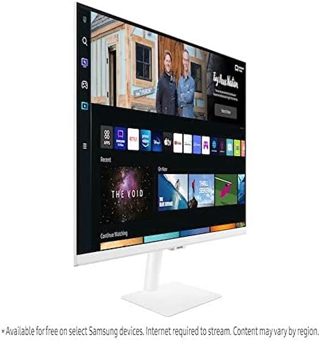 Samsung LS27BM501EUXXU 27" Full HD Smart Monitor Smart Hub for TV streaming and catch up apps - White