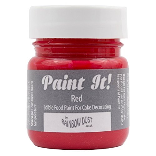 Rainbow Dust - Peinture Alimentaire Comestible 'Paint It!' - Couleur Rouge