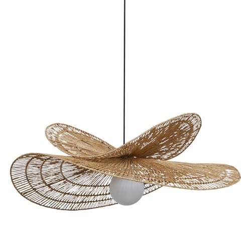 Luminaire de plafond élégant en chanvre fait main pour intérieur raffiné