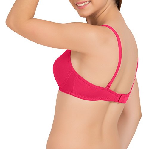 Image of Tweens - Non Padded Cotton Rich Bra - Concealer Side Shaper - Cotton Rich Fabric - Full Coverage, Multiway Straps, Wirefree, Seamless T-Shirt Bra