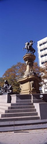 Posterazzi Kit Carson Statue Pioneer Monument Denver Colorado USA Poster Print, (18 x 6)