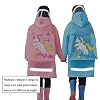 Kids Raincoat Jacket Girl Boy Age 6-13 Year Cartoon Rain Poncho with School Bag Cover Outdoor Camp Cycle