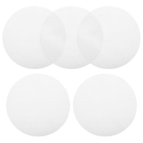 SHERCHPRY Matte Dim Sum Papier Wiederverwendbar Dampfgarer Mesh-Pads 20Cm Wiederverwendbare Dampfeinsätze Antihaft-Dampfmatte Atmungsaktive Stofffilter Zum Dampfbacken 5St Dim-Sum-Dampfgarer