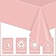 2 Stück Einweg Tischdecke Rosa Papiertischdeck Roll Kunststoff Party Tischdecken,137 * 274cm Papiertischdecken Rolle wasserdichte Tischtuch für Bienen Party,Kindergeburtstag,Hochzeiten,Weihnachten