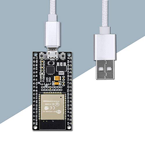 WayinTop 2pcs ESP32 ESP-32S ESP-WROOM-32 WiFi Development Board 2.4 GHz Dual Cores WLAN WiFi + Bluetooth 38 Pin Microcontroller + 1M Micro USB Cable for Arduino IDE - Thumbnail 6