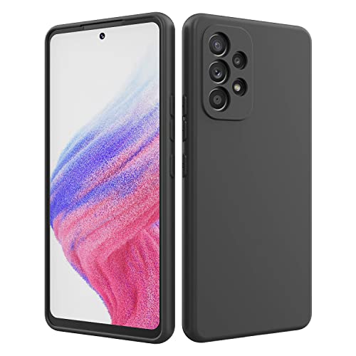 Anccer Funda Samsung Galaxy A53 5G, Slim Anti-Rasguño y Resistente Huellas Dactilares Totalmente Protectora Caso de Silicona Cover para Samsung Galaxy A53 5G (Negro) Cover