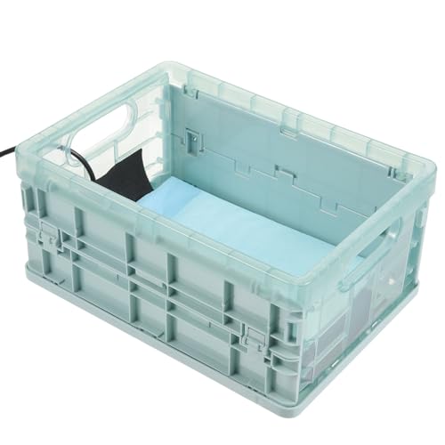 Alipis Couveuse Poussin Espace Spacieux en Plastique avec Tapis Chauffant USB pour Observation , pour Incubateur Réutilisable et Fournitures pour Perroquets