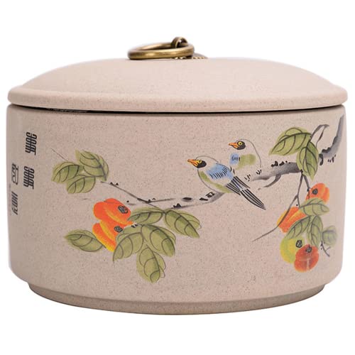 Boîte à thé portable en céramique de 13,5 cm pour voyage et conservation des épices