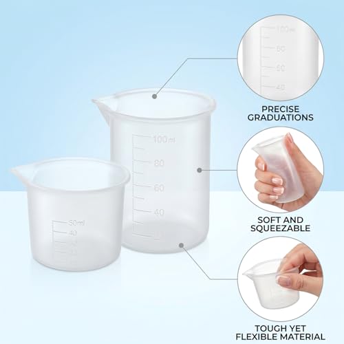 2 tazas medidoras de silicona para detergente de lavandería miniatura 3