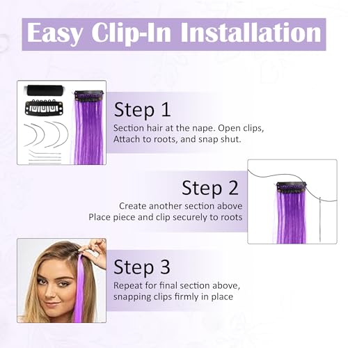 Image of GLUN Pack of 36 Hair Extension Clips for Women, Chunni or Dupatta & Hair Clip Strong Snap, Wig Clips for Hair Patches, Extensions, Secure Hair Accessories