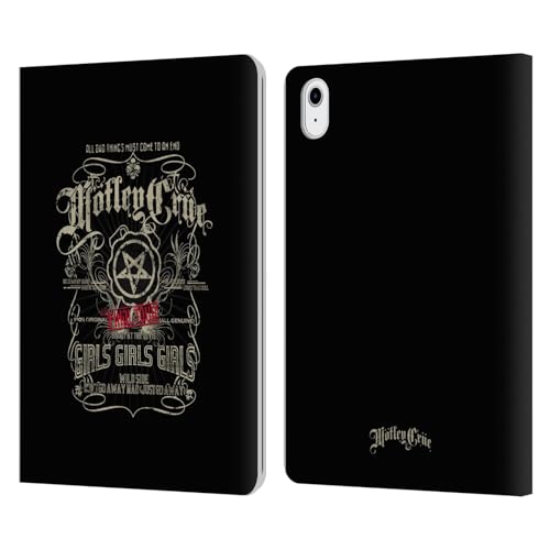 Carcasa tipo libro iPad Air 2020 Motley Crue que soluciona los arañazos de pantalla en la mochila
