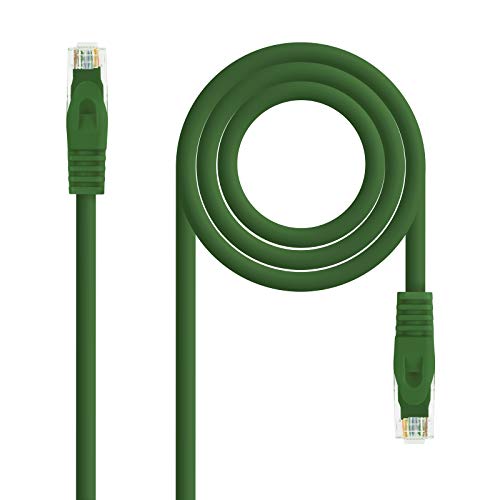 Cable de red RJ45 LSZH Cat.6A UTP 30cm verde miniatura 1