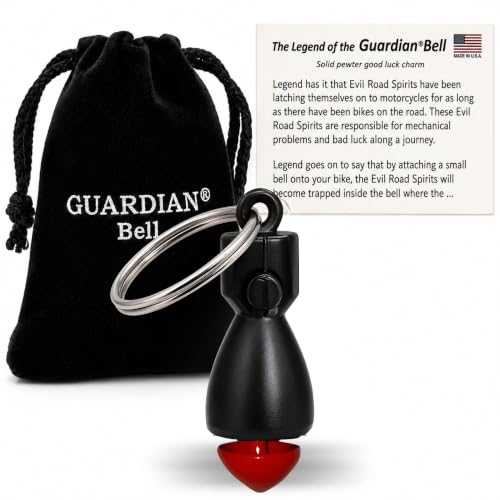 Black DA Bomb Guardian Biker Bell with Hanger