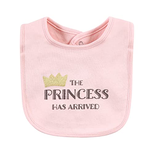 Image of Hudson Baby Unisex Baby Cotton Bibs, Girl Whimsical Dog, One Size