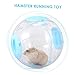 Parliky Creative Hamster Running Ball Durable Exercise Toy for Pets Fun Activity Plaything for Hamsters Hedgehogs and Squirrels Transparent Blue Design